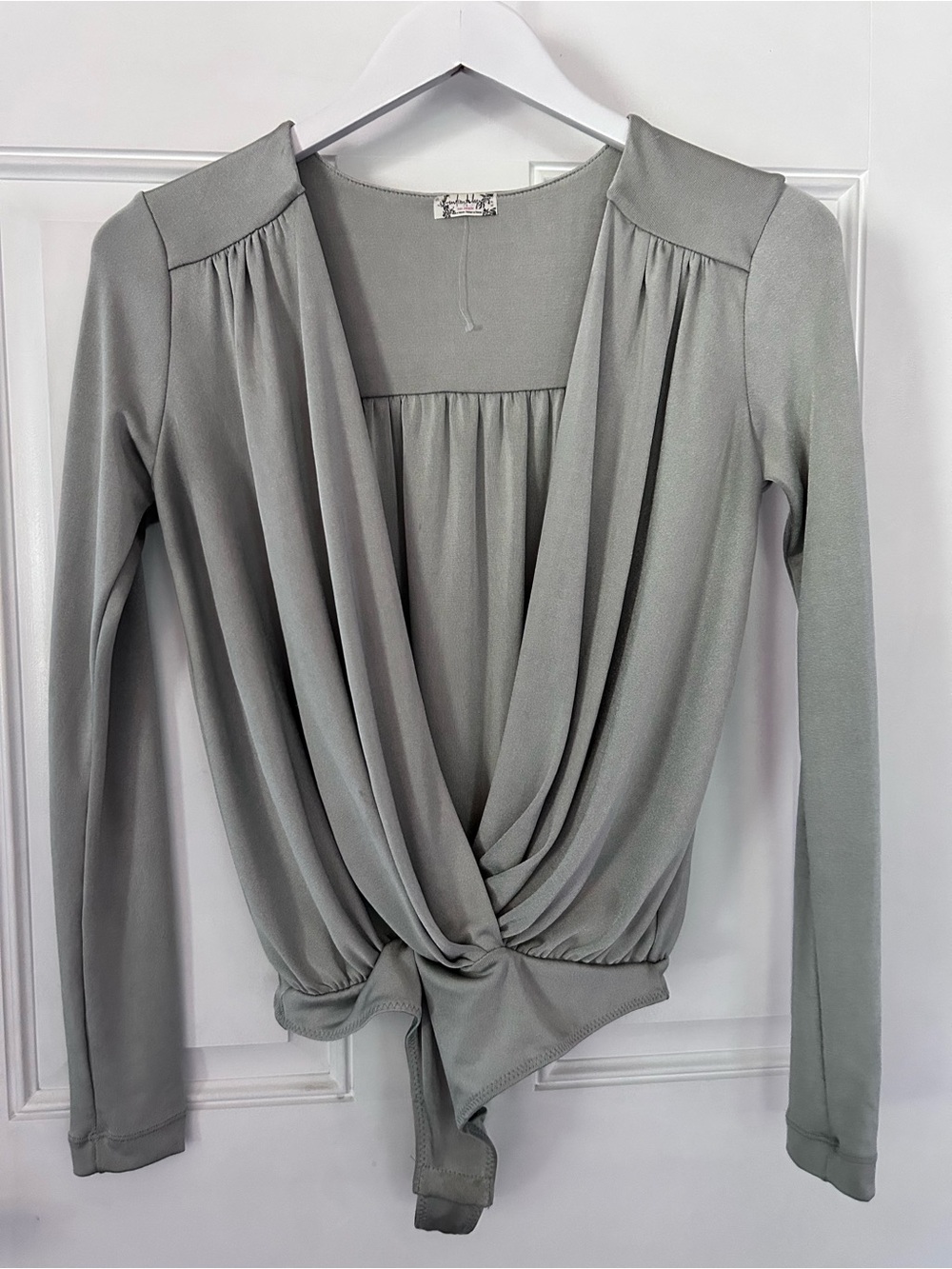 Free People Sage Draped Wrap Bodysuit